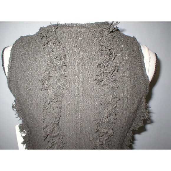 Womens NWT $298 Worth New York XS P Dress Coco Dark Brown Fringe Sleeveless Knit - Picture 4 of 11